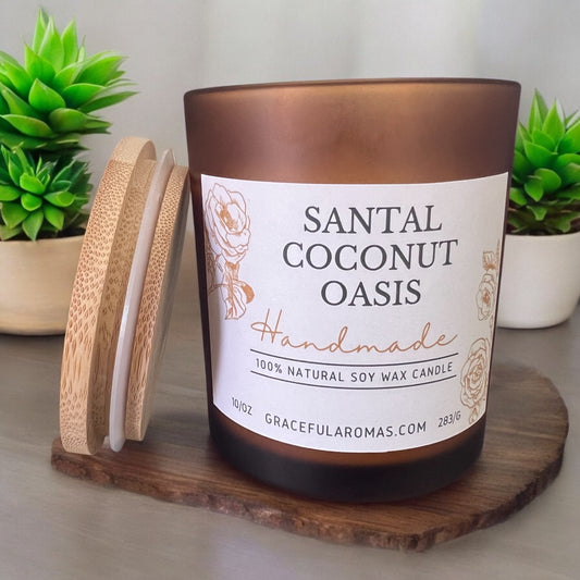 Santal Cocnut Oasis 10oz Candle